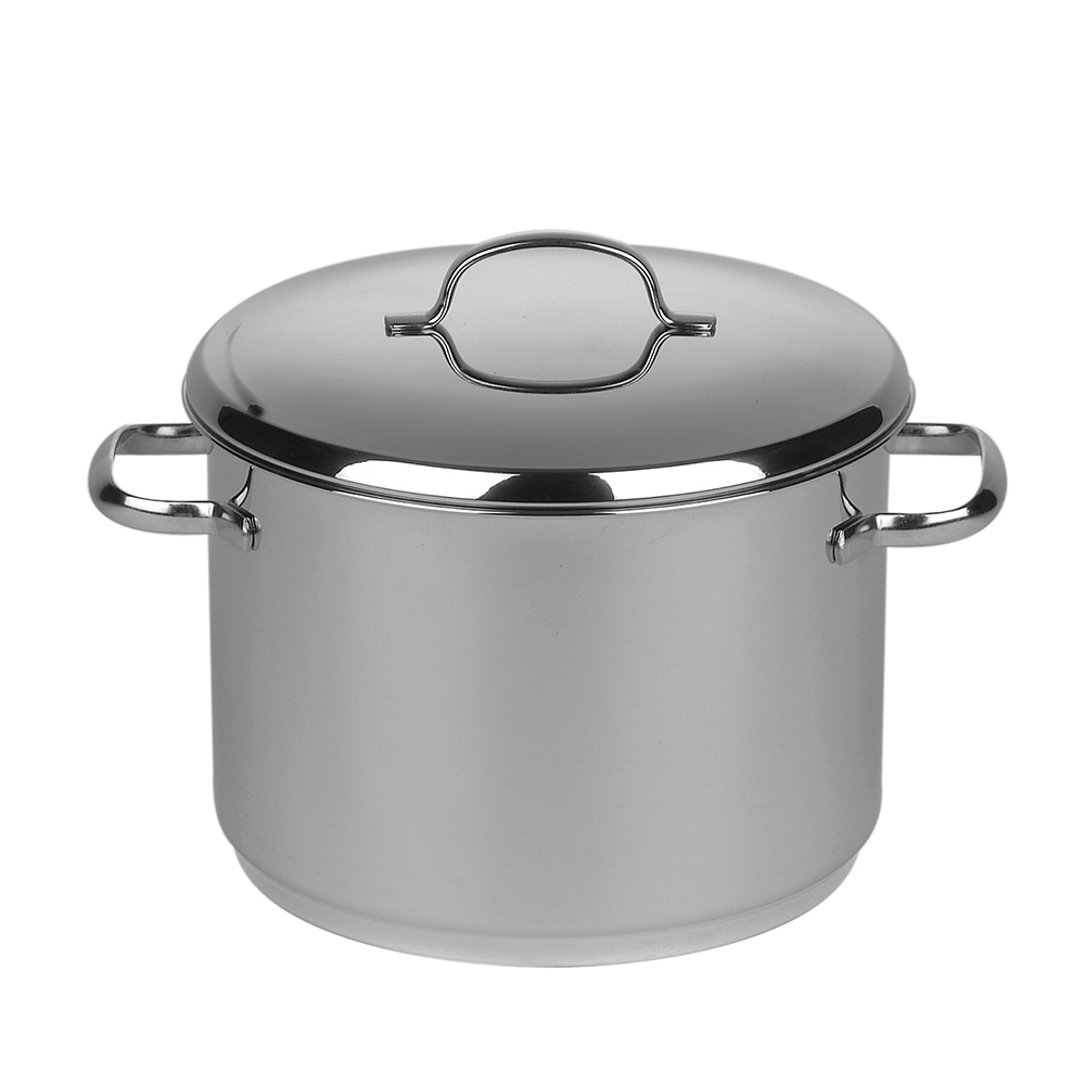 Stainless steel - CRISTALL - High pot with lid