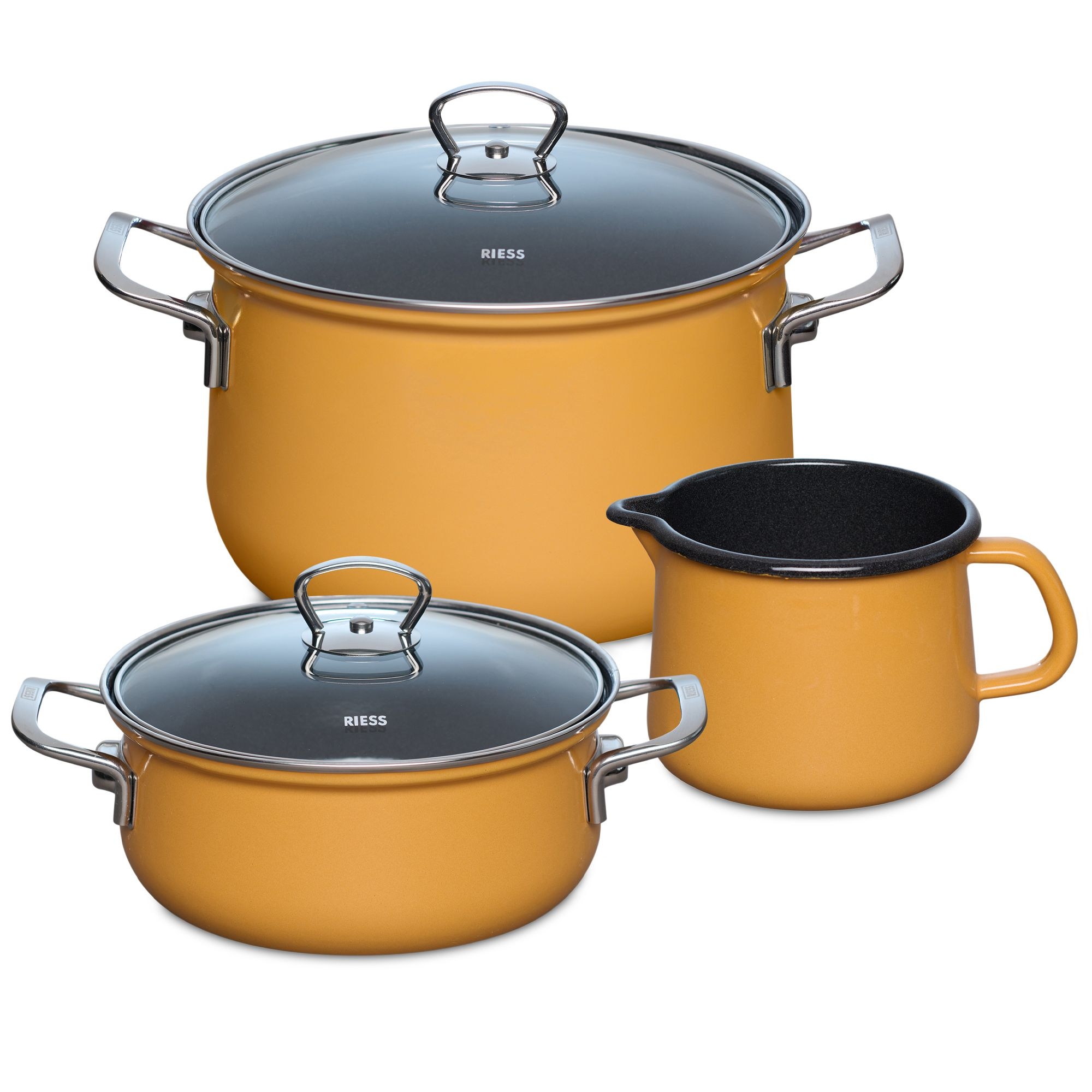 Riess NOUVELLE - Orange - Geschirr-Set 3-tlg.