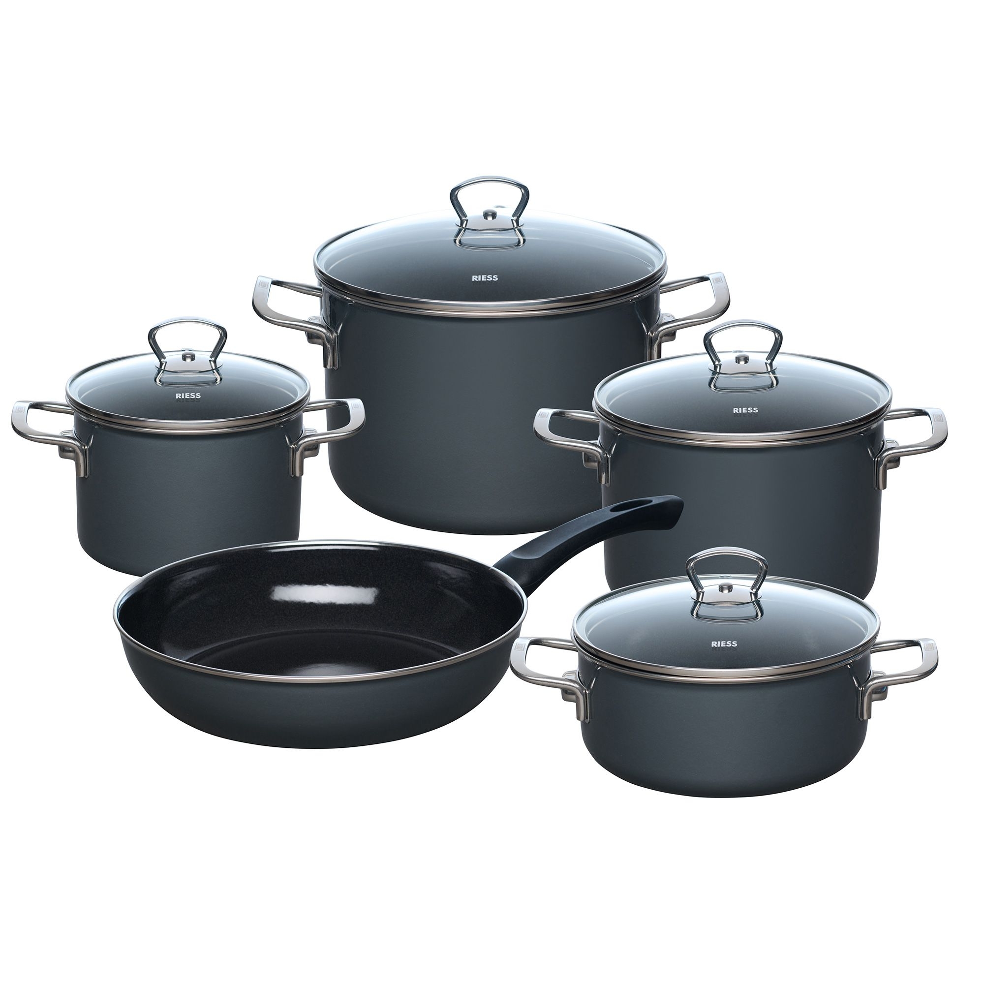 Riess - NOUVELLE PUR - Dark Grey - Emailset 5-tlg