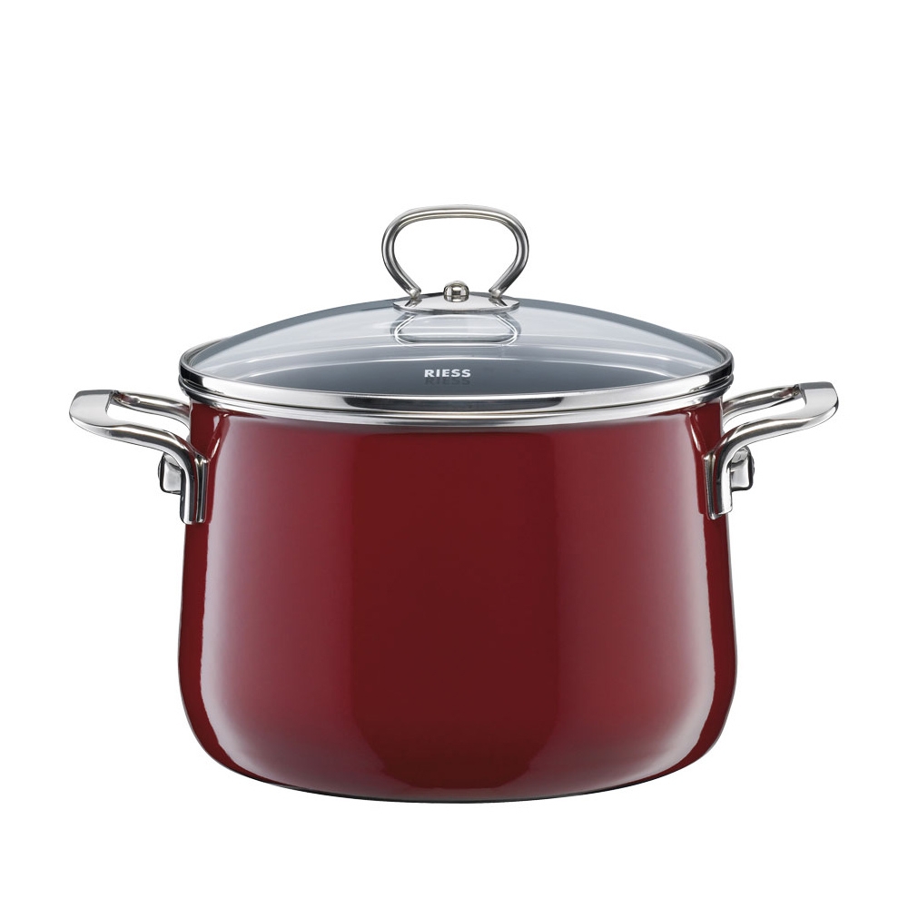 Riess NOUVELLE - Rosso EXTRA STRONG - Casserole with glass lid