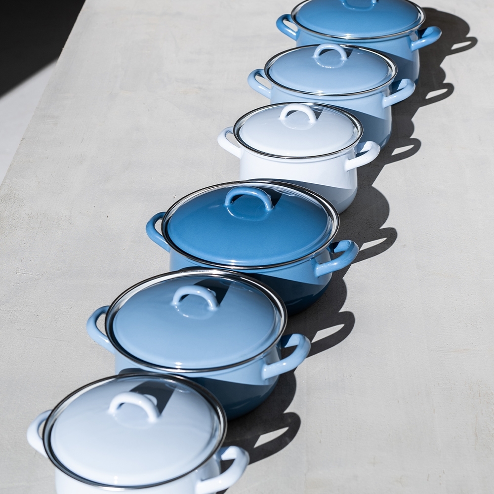 Riess CLASSIC - Nature Blue- Kasserolle mit Deckel Riess CLASSIC - Nature Blue- Kasserolle mit Deckel