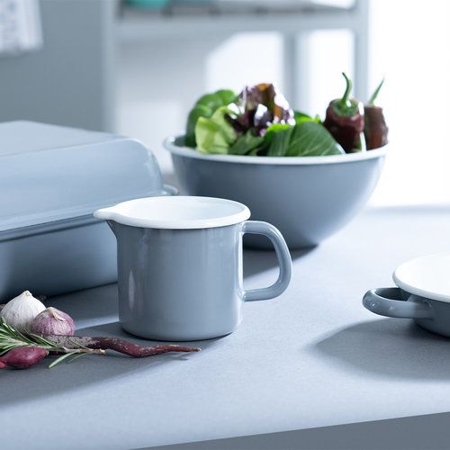 Riess CLASSIC - Pure Grey - Topf mit Bördel/Trinkbecher