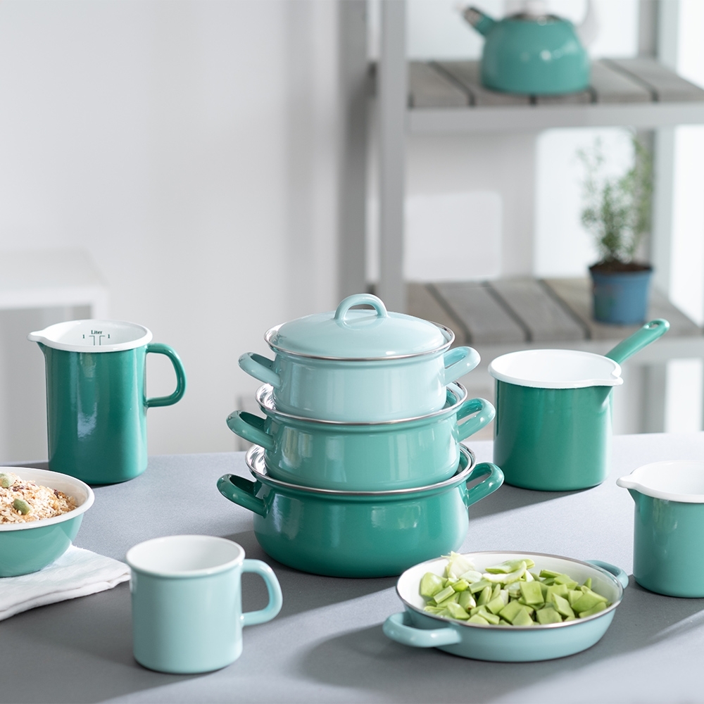 Riess CLASSIC - Nature Green - Kasserolle mit Deckel Riess CLASSIC - Nature Green - Kasserolle mit Deckel