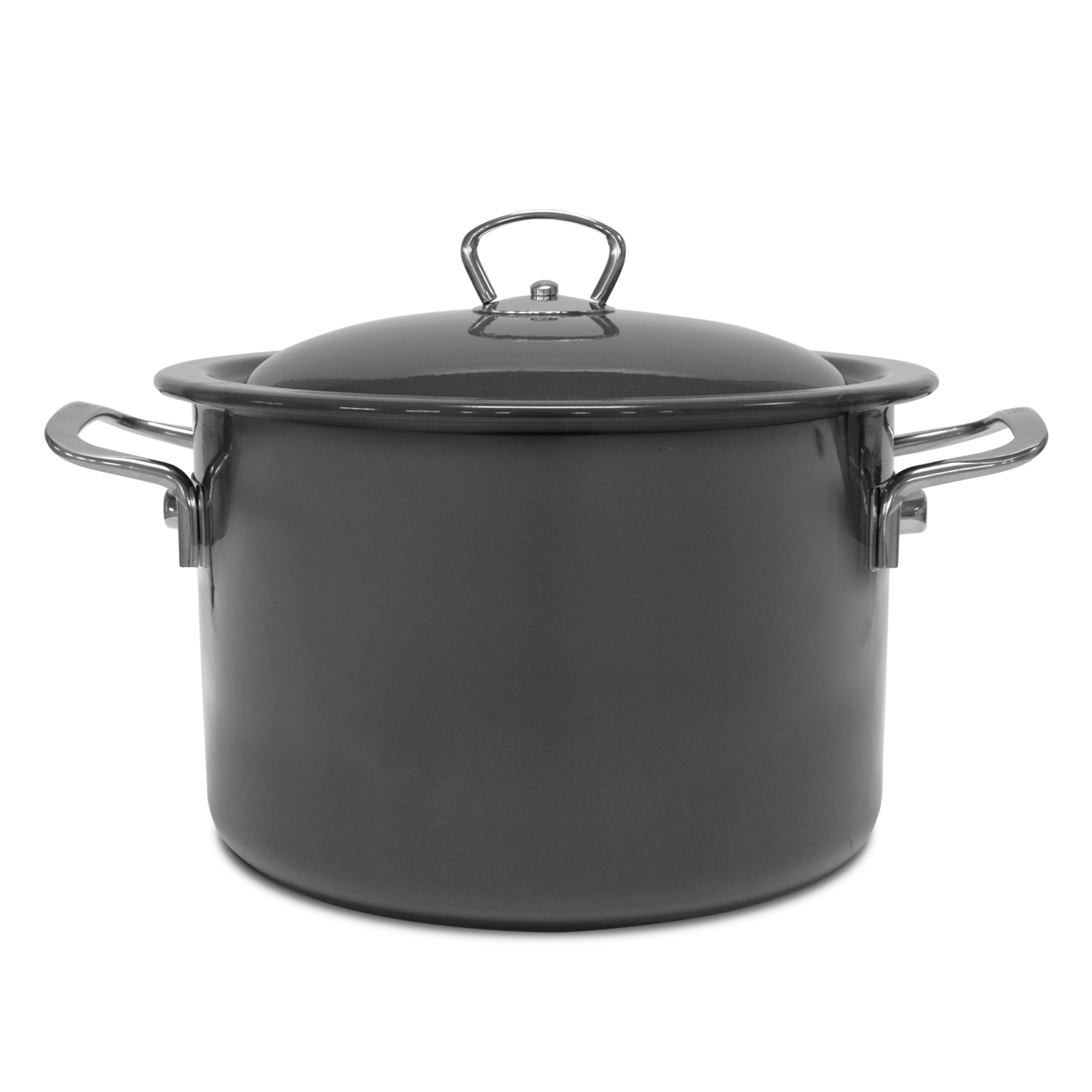 Riess - Kochtopf mit Emailedeckel Dark Grey 24cm, 6.5L - Limited Edition