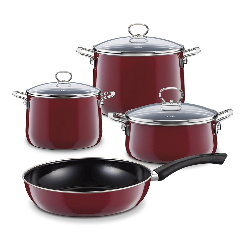 Riess NOUVELLE - Rosso EXTRA STRONG - Enamel pan