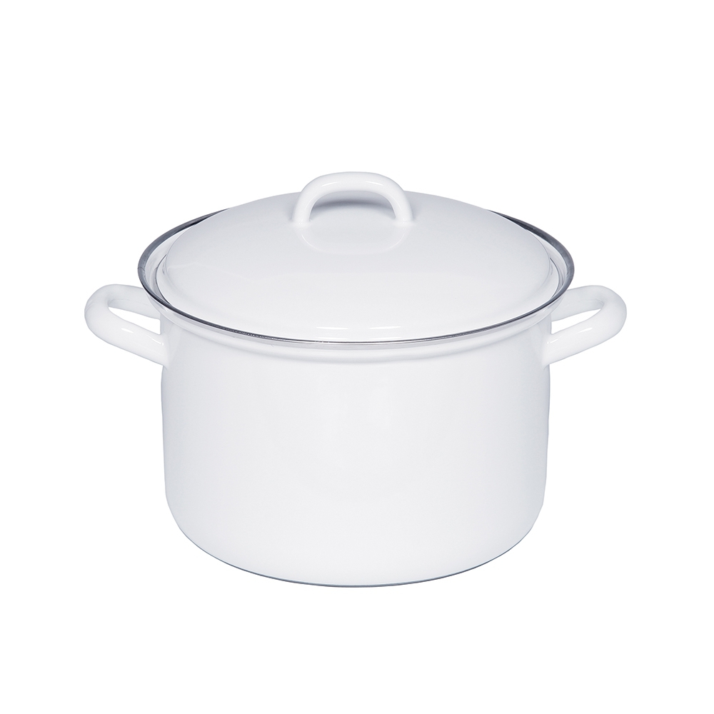 CLASSIC - White -Stewpot with lid 14 cm