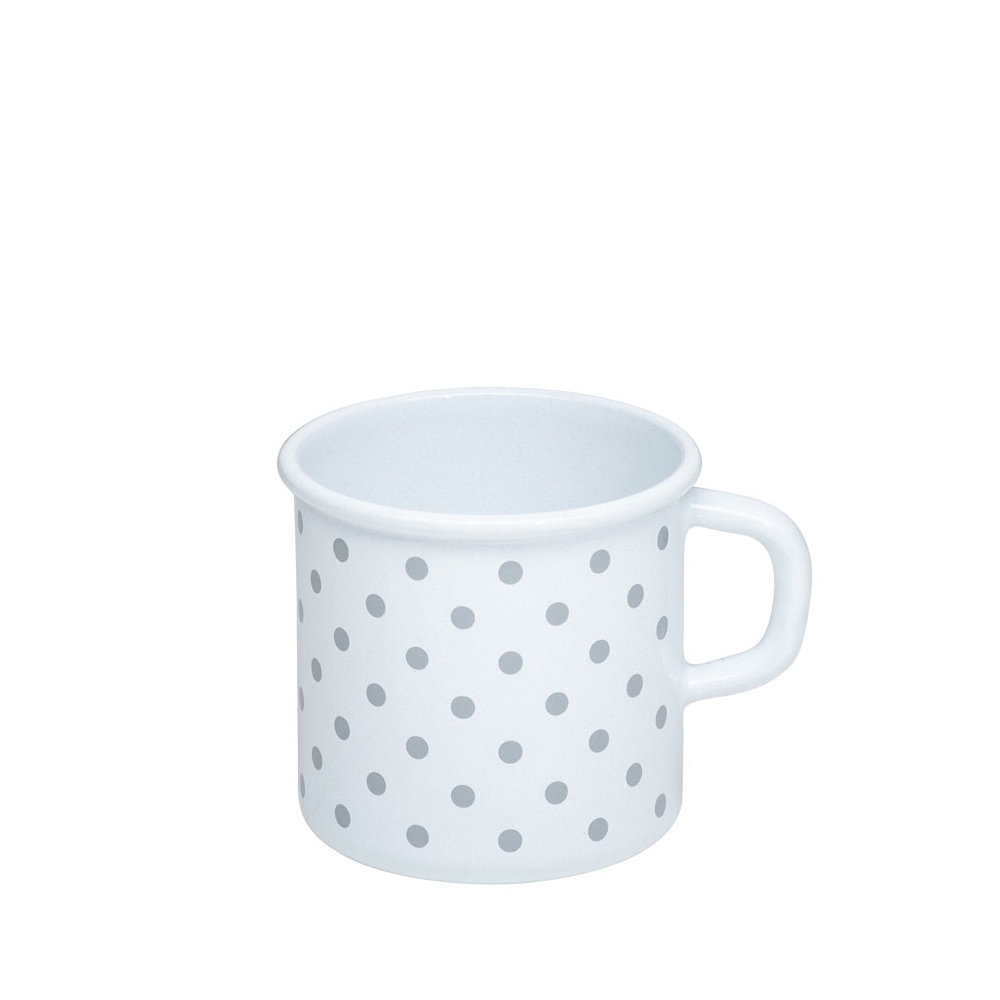 Riess COUNTRY - Polka-dot grey - Pot with crimp/drinking cup