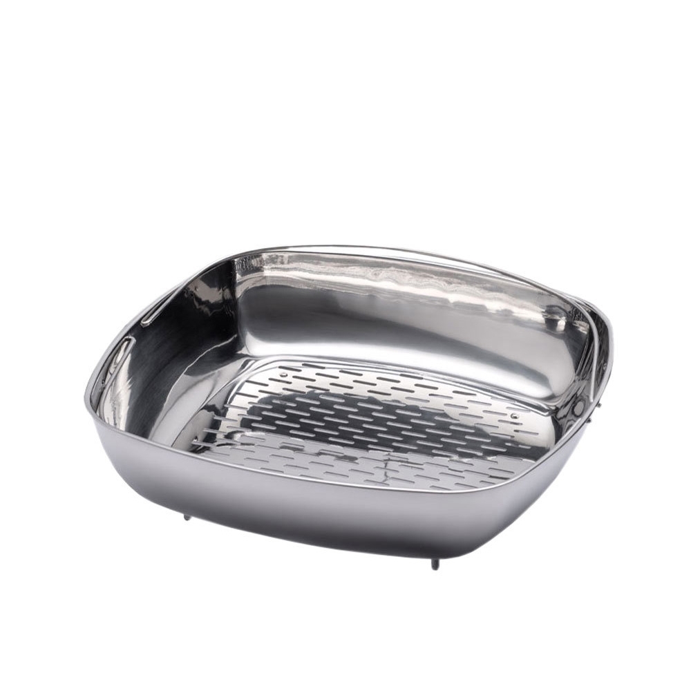 Riess CLASSIC - COLOR RED - 3-part steamer. with glass lid and cooking insert 28/28 Riess CLASSIC - COLOR RED - 3-part steamer. with glass lid and cooking insert 28/28