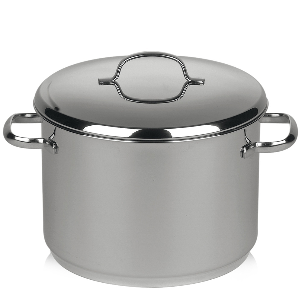 Riess Edelstahl - CRISTALL - Hoher Topf mit Deckel Riess Edelstahl - CRISTALL - Hoher Topf mit Deckel