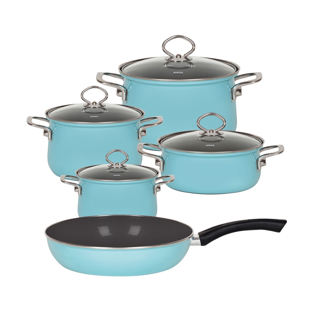 Riess NOUVELLE - Crystal Blue - Crockery set of 5 Riess NOUVELLE - Crystal Blue - Crockery set of 5