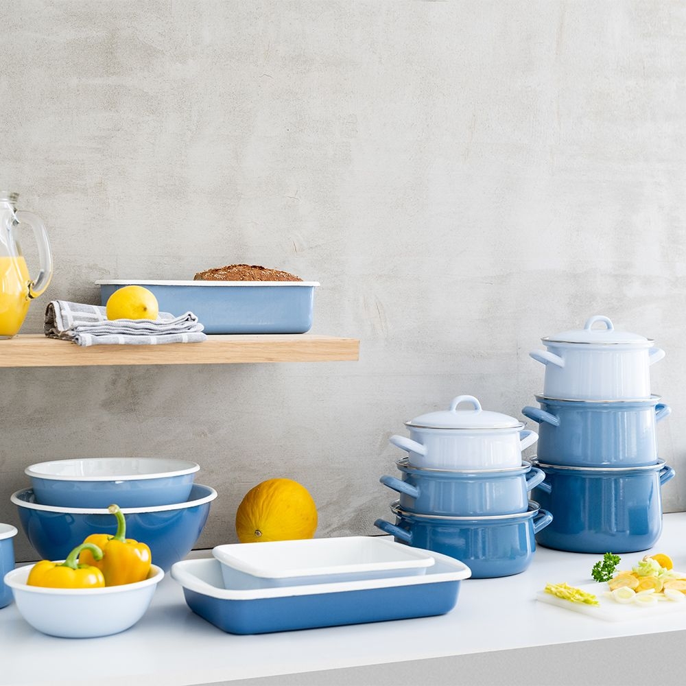 Riess CLASSIC - Nature Blue- Kasserolle mit Deckel Riess CLASSIC - Nature Blue- Kasserolle mit Deckel