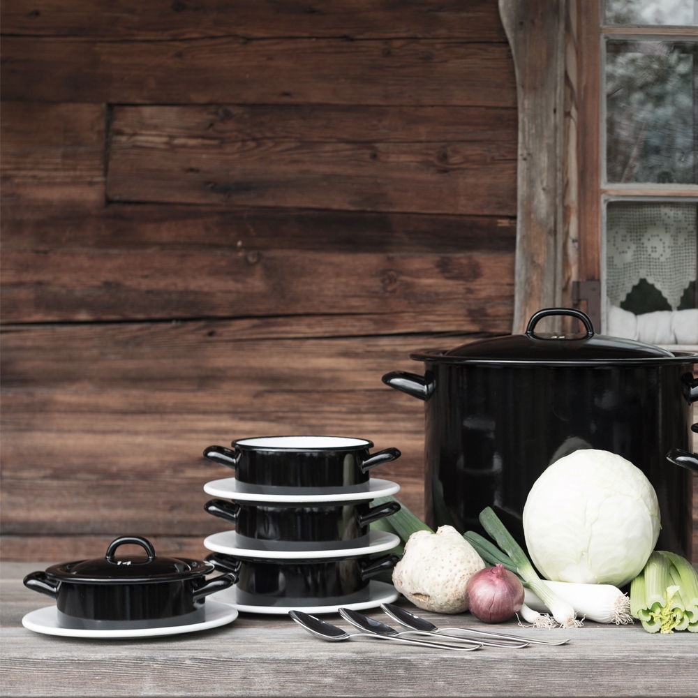 Riess Classic - Reuzen en dwergen gigantische pot, diameter-20 cm zwart Riess Classic - Reuzen en dwergen gigantische pot, diameter-20 cm zwart