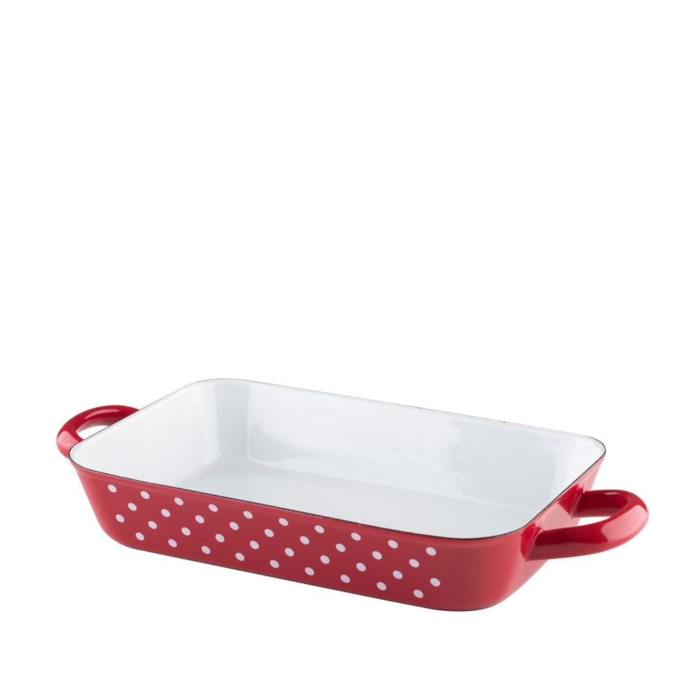 Riess COUNTRY - Pünktchen Rot - Bratpfanne 26 x 17 cm
