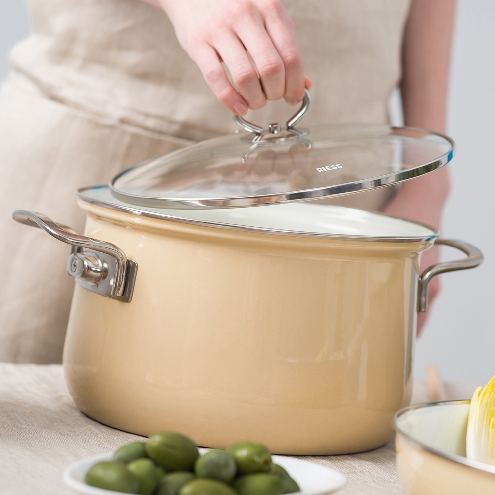 Riess NOUVELLE - Cappuccino - Casserole with glass lid Riess NOUVELLE - Cappuccino - Casserole with glass lid