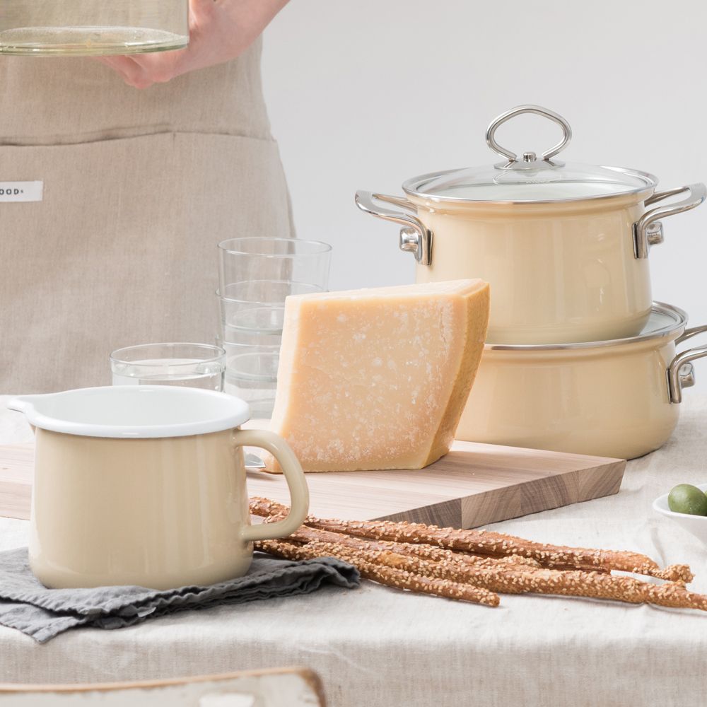 Riess NOUVELLE - Avorio EXTRASTARK - Kasserolle mit Glasdeckel Riess NOUVELLE - Avorio EXTRASTARK - Kasserolle mit Glasdeckel