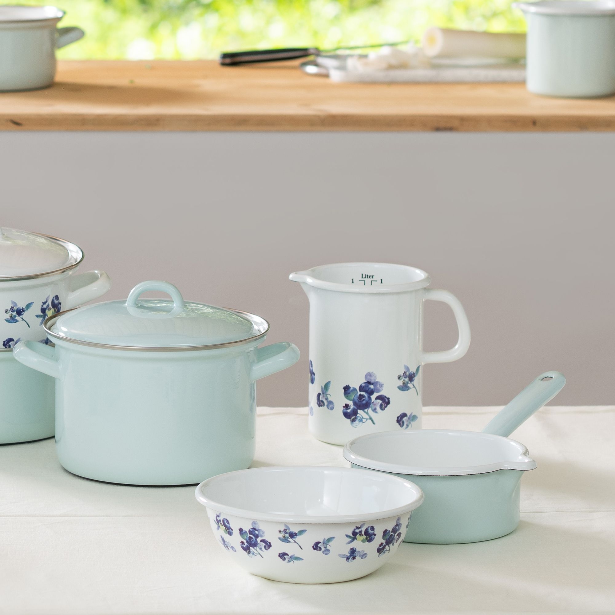 Riess Küchenmaß 9 cm COUNTRY Sonderdekor Heidelbeere