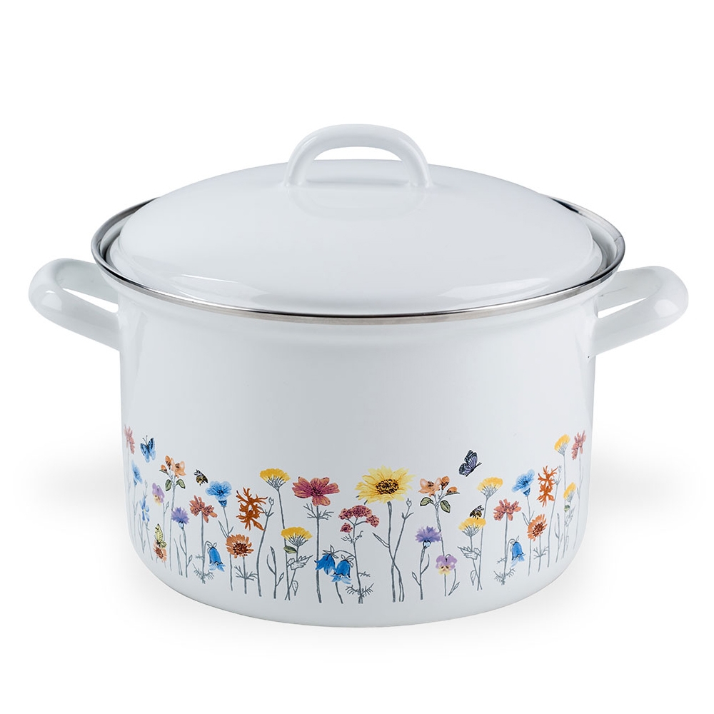 Riess special decor - FLORA - high casserole with lid