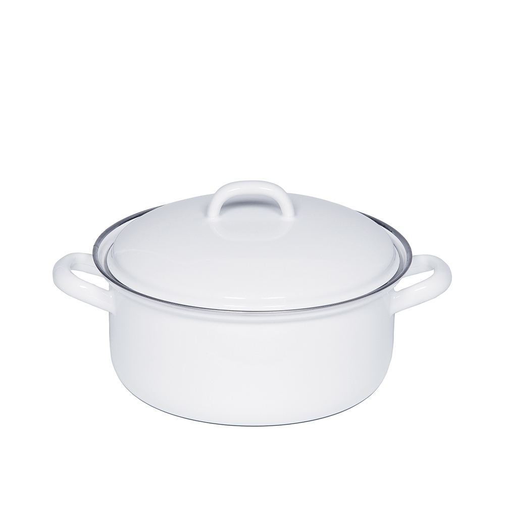 Riess CLASSIC - White - Casserole with lid