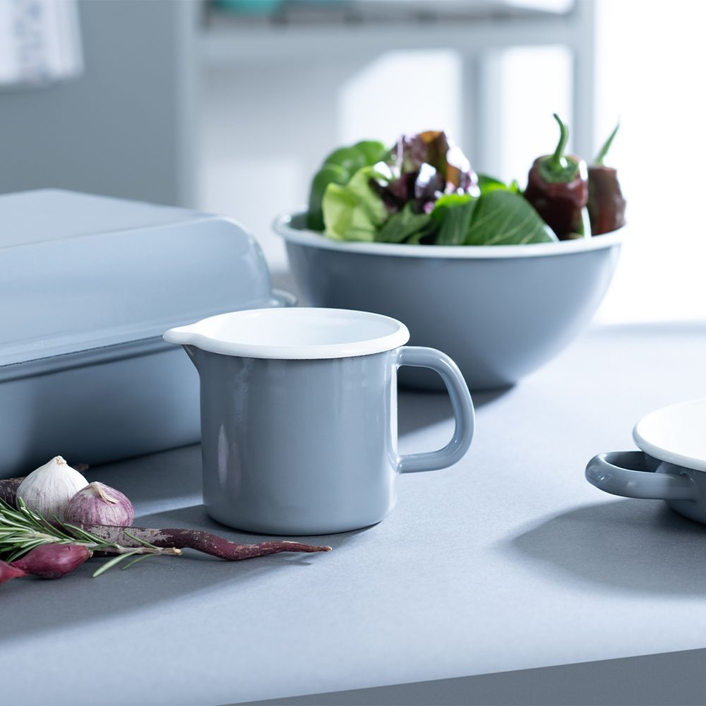 Riess CLASSIC - Pure Grey - Stielkasserolle mit großem Ausguß