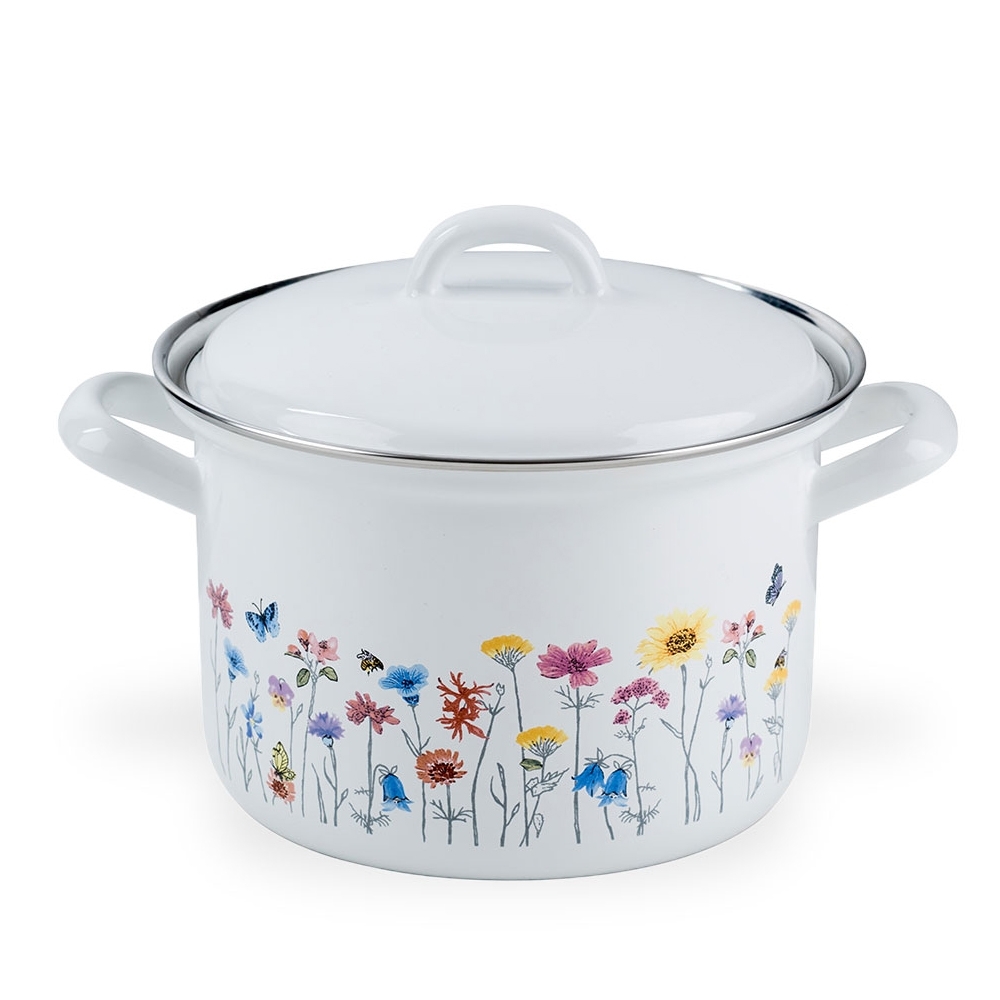 Riess Sonderdekor - FLORA - Fleischtopf mit Deckel