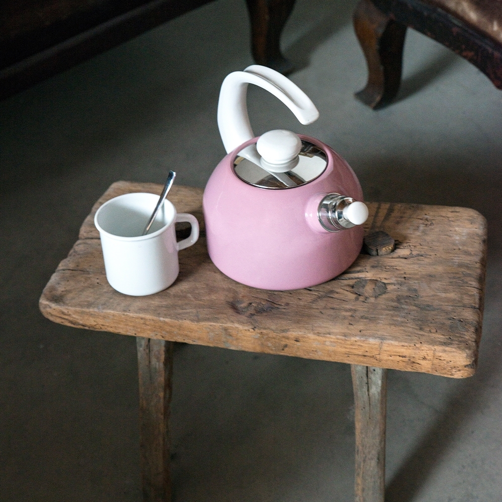 Riess CLASSIC - Weiss - Wasserkessel mit Flöte Riess CLASSIC - Weiss - Wasserkessel mit Flöte